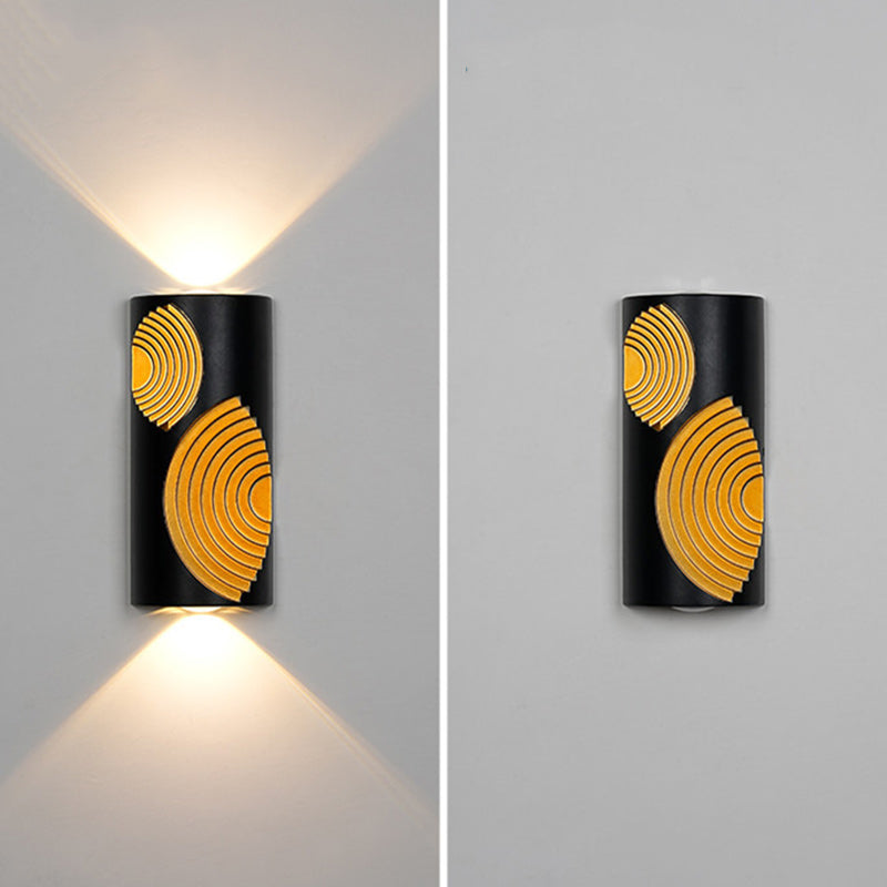 Lámpara Aplique de Pared LED de Cubo Rectangular de Aluminio Impermeable de Simplicidad Moderna para Patios Exteriores 