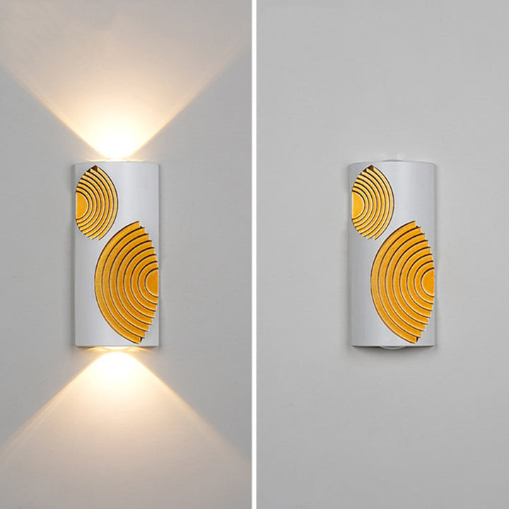 Moderne Einfachheit Wasserdichter Rechteckiger Würfel Aluminium LED Wandlampe Für Außenbereiche 