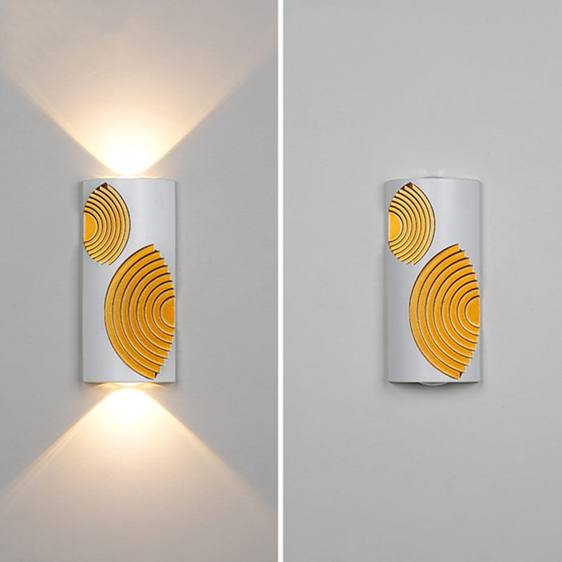 Lámpara Aplique de Pared LED de Cubo Rectangular de Aluminio Impermeable de Simplicidad Moderna para Patios Exteriores 