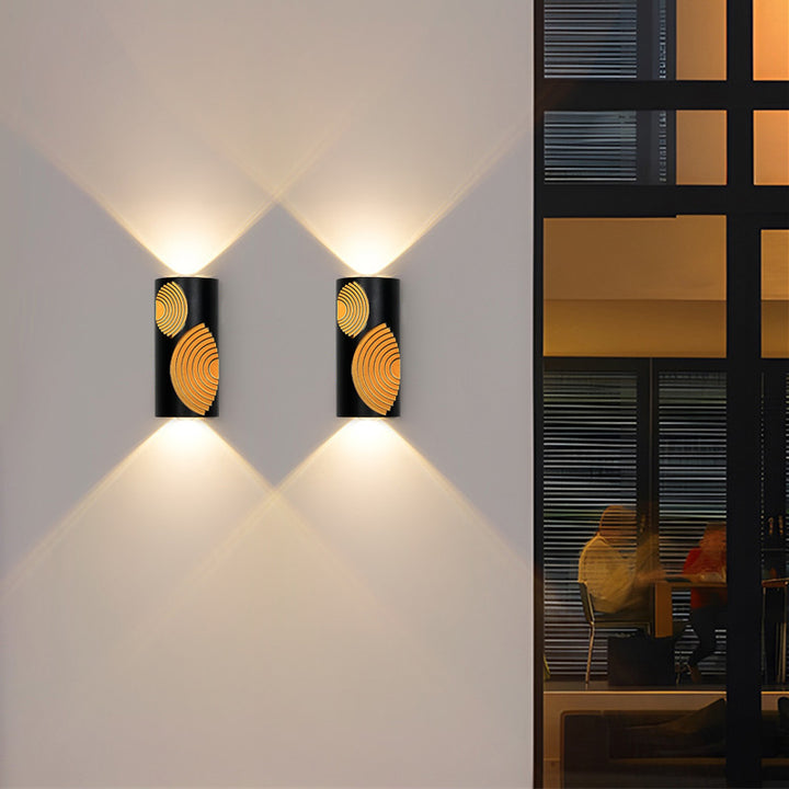 Modern Simplicity Waterproof Rectangle Cube Aluminum LED Wall Sconce Lamp For Outdoor Patios
