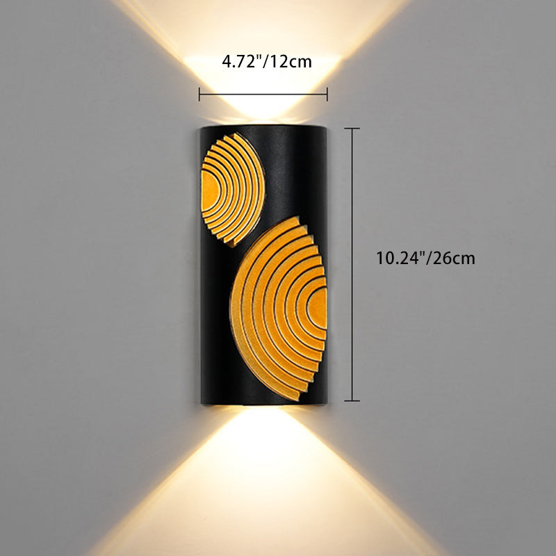 Lámpara Aplique de Pared LED de Cubo Rectangular de Aluminio Impermeable de Simplicidad Moderna para Patios Exteriores 