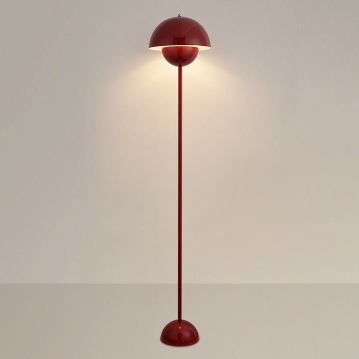 Abat-jour en fer contemporain scandinave en forme de champignon 1 - Lampe de sol pour salon 