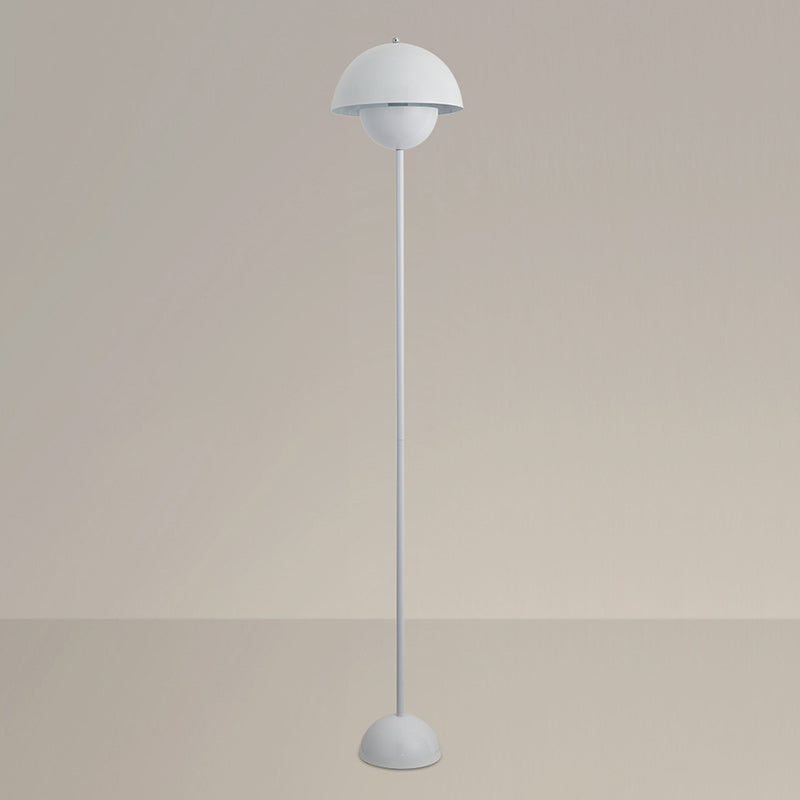 Contemporary Scandinavian Mushroom Hardware Iron Lampshade 1 - Light Standing Floor Lamp For Living Room