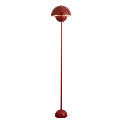 Contemporary Scandinavian Mushroom Hardware Iron Lampshade 1 - Light Standing Floor Lamp For Living Room