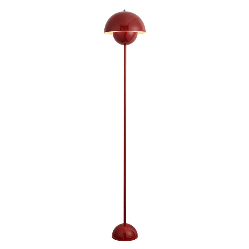 Contemporary Scandinavian Mushroom Hardware Iron Lampshade 1 - Light Standing Floor Lamp For Living Room