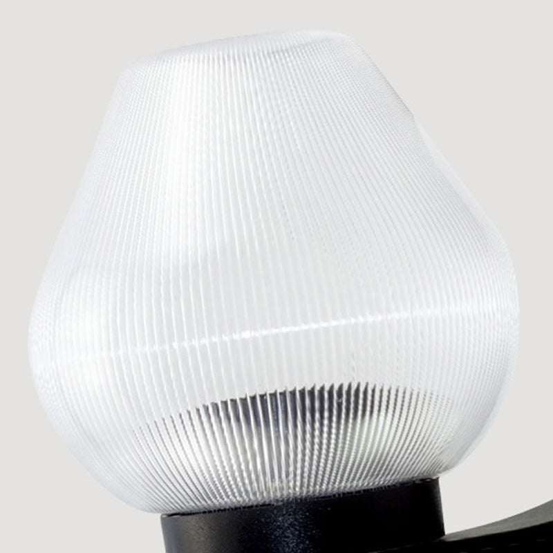 Lámpara Aplique de Pared Impermeable de 1 Luz Ovalada de PC UV de Poliestireno Minimalista Moderna para Patios Exteriores 