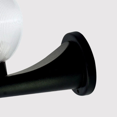 Lámpara Aplique de Pared Impermeable de 1 Luz Ovalada de PC UV de Poliestireno Minimalista Moderna para Patios Exteriores 