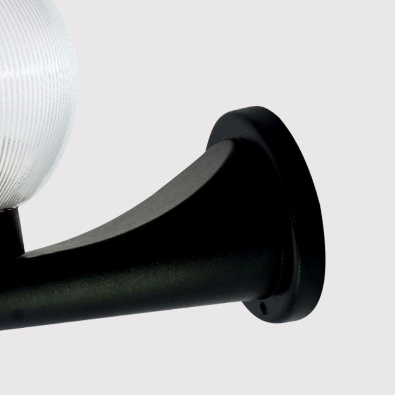 Lámpara Aplique de Pared Impermeable de 1 Luz Ovalada de PC UV de Poliestireno Minimalista Moderna para Patios Exteriores 