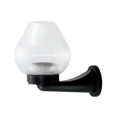 Lámpara Aplique de Pared Impermeable de 1 Luz Ovalada de PC UV de Poliestireno Minimalista Moderna para Patios Exteriores 