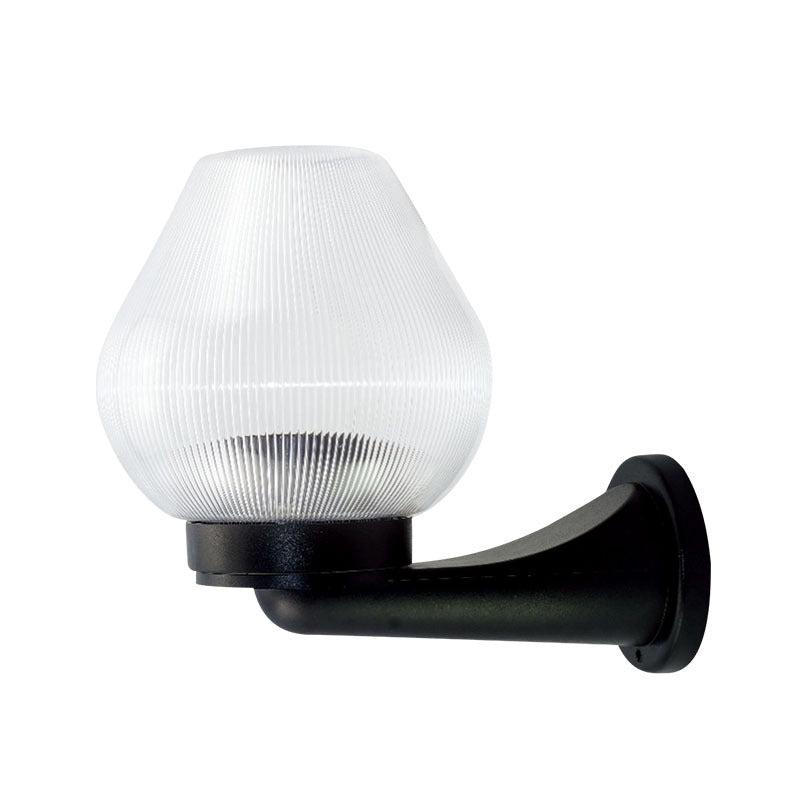 Lámpara Aplique de Pared Impermeable de 1 Luz Ovalada de PC UV de Poliestireno Minimalista Moderna para Patios Exteriores 