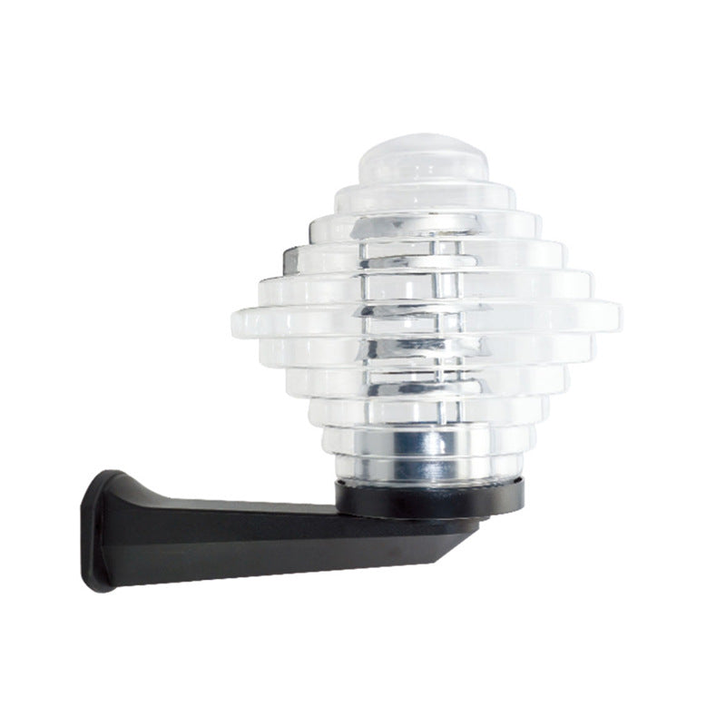 Lámpara de Aplique de Pared para Exteriores con Forma de Pirámide Impermeable de Simplicidad Moderna Poliestireno UV PC 1 Luz para Patios 