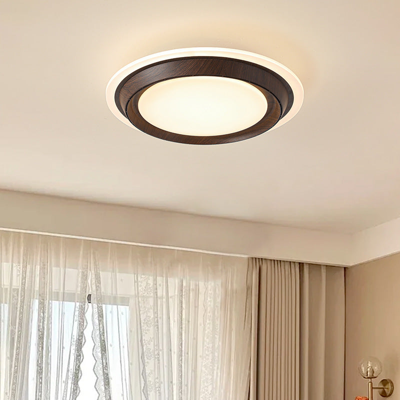Moderne Art Deco Runde PC ABS Acryl LED Deckenventilatorleuchte für das Schlafzimmer 