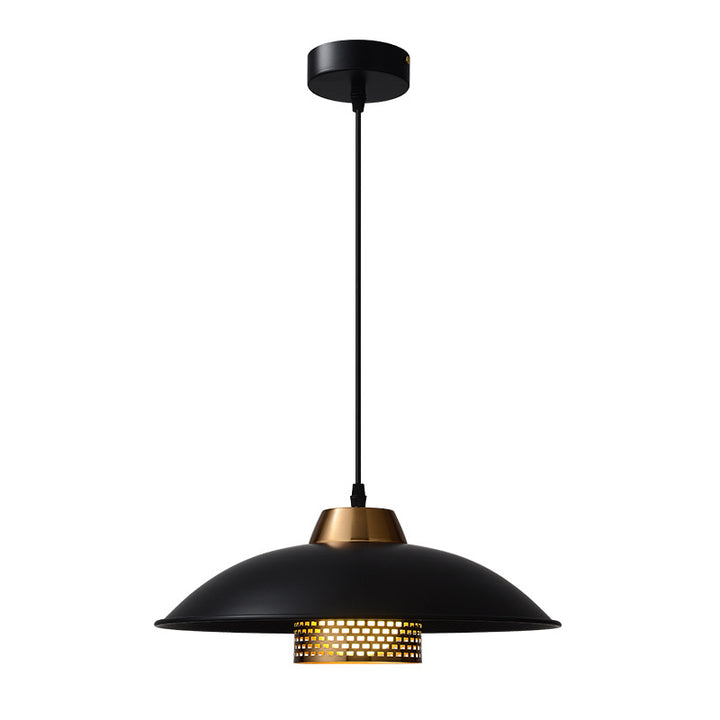 Abat-jour en aluminium en forme de bol scandinave contemporain 1 - Suspension lumineuse pour salle à manger 