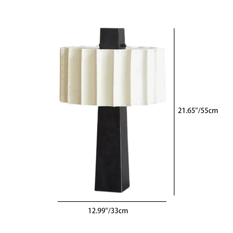 Pantalla de lámpara de tela nórdica contemporánea Hardware 1 - Lámpara de mesa para sala de estar 