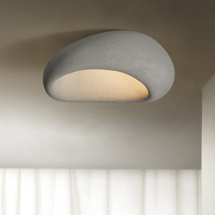 Zeitgenössische skandinavische Polystyrol-Lampenschirm 1 - Licht Deckenleuchte für Wohnzimmer 