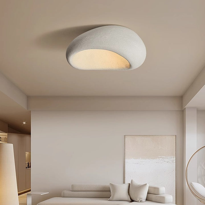 Zeitgenössische skandinavische Polystyrol-Lampenschirm 1 - Licht Deckenleuchte für Wohnzimmer 