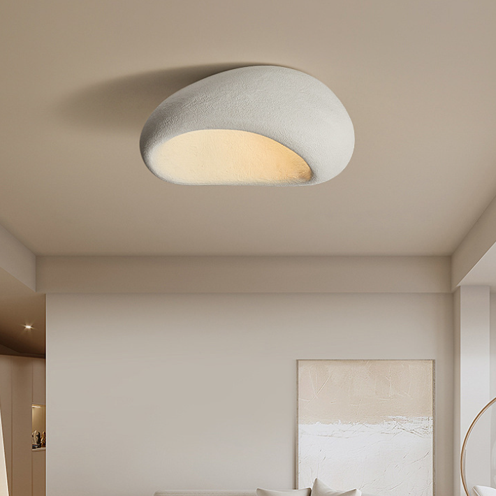 Zeitgenössische skandinavische Polystyrol-Lampenschirm 1 - Licht Deckenleuchte für Wohnzimmer 
