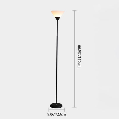 Zeitgenössische nordische Eisen-Acryl-Lampenschirm 1/2 - Licht Stehlampe für Wohnzimmer 