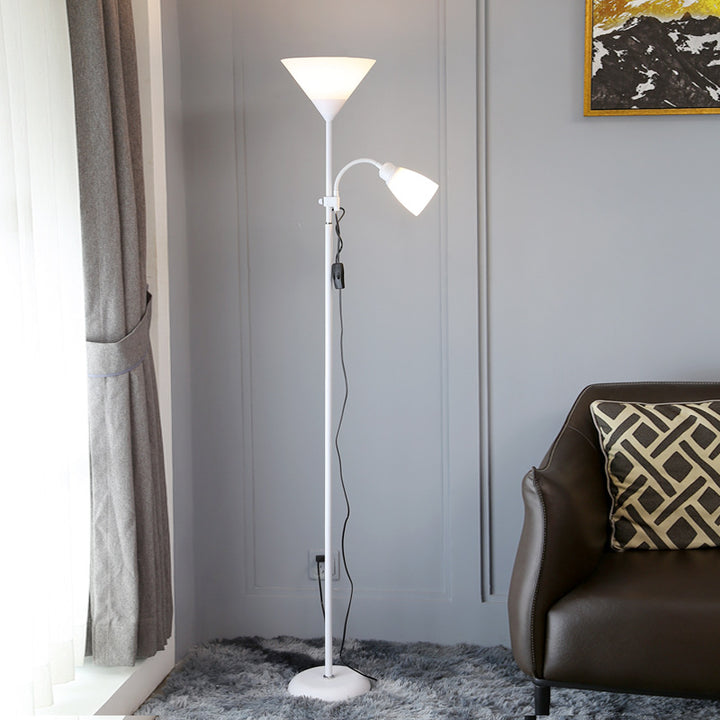 Abat-jour en acrylique fer nordique contemporain 1/2 - Lampe de sol avec lumière pour le salon 