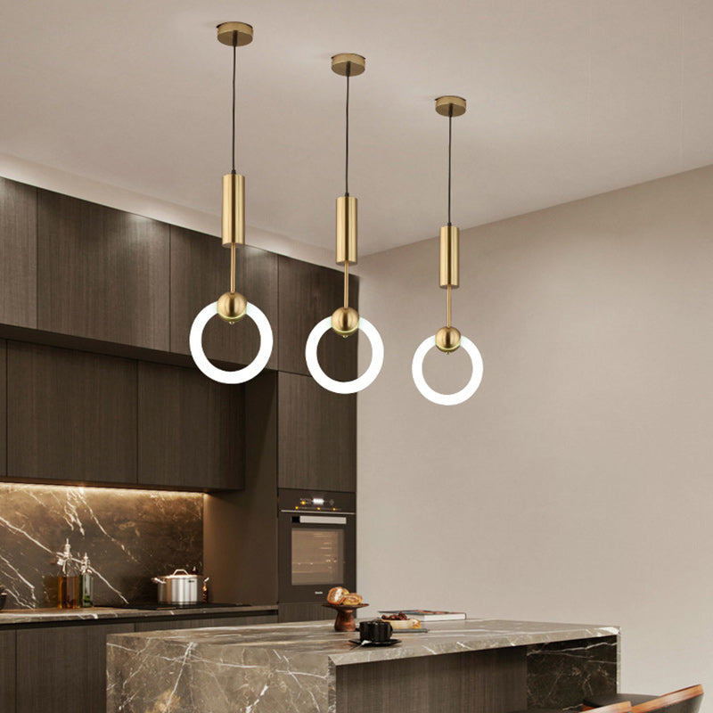 Suspension LED en verre et fer en forme de dôme moderne et luxueuse pour salle à manger 
