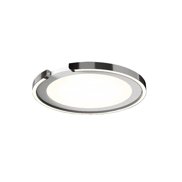 Modern Minimalist Round Aluminum Silicone Iron LED Flush Mount Ceiling Light For Bedroom