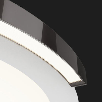 Modern Minimalist Round Aluminum Silicone Iron LED Flush Mount Ceiling Light For Bedroom