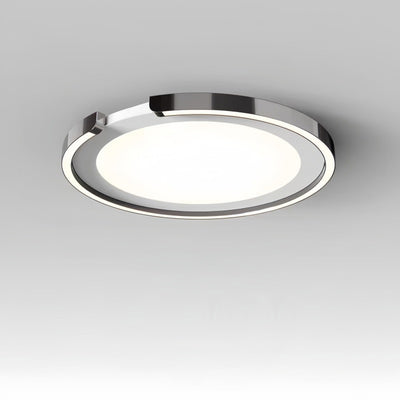 Modern Minimalist Round Aluminum Silicone Iron LED Flush Mount Ceiling Light For Bedroom