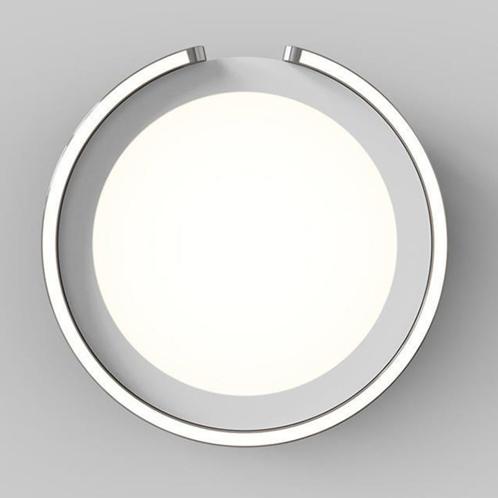 Modern Minimalist Round Aluminum Silicone Iron LED Flush Mount Ceiling Light For Bedroom