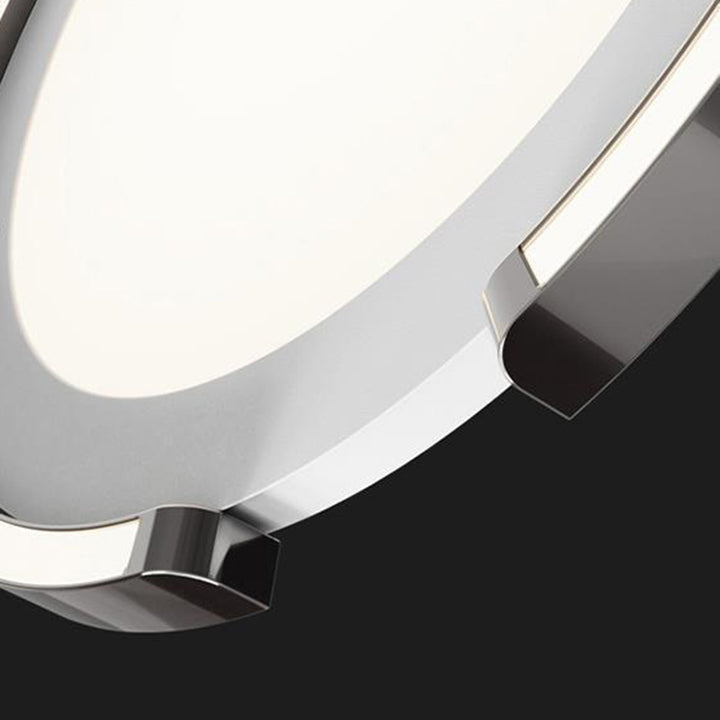 Modern Minimalist Round Aluminum Silicone Iron LED Flush Mount Ceiling Light For Bedroom