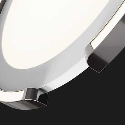 Modern Minimalist Round Aluminum Silicone Iron LED Flush Mount Ceiling Light For Bedroom