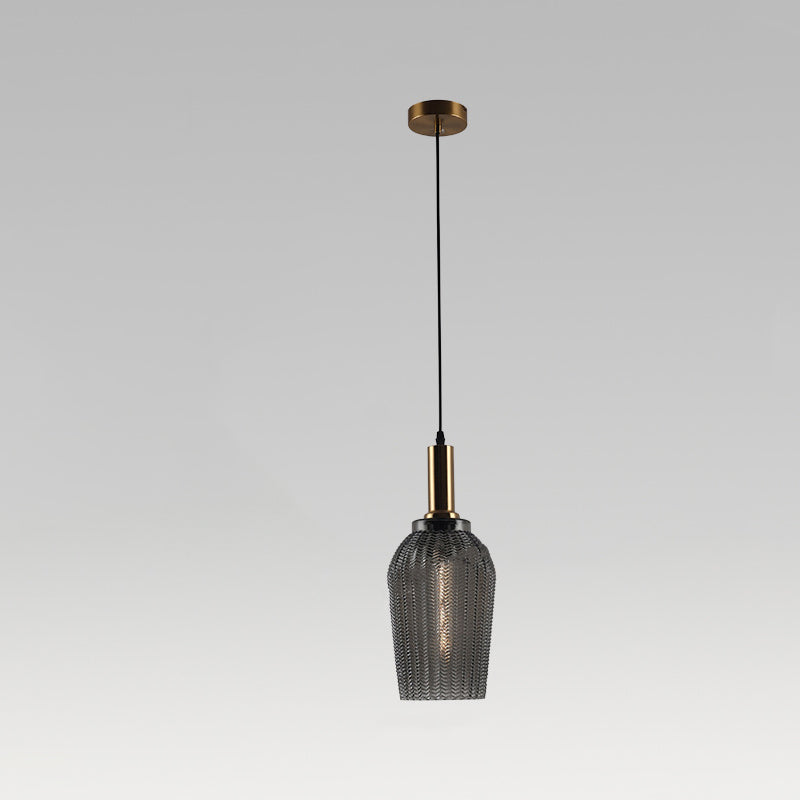 Zeitgenössische skandinavische Kuppel Eisenlampenschirm Glasball 1/2 - Licht Pendelleuchte für Esszimmer 