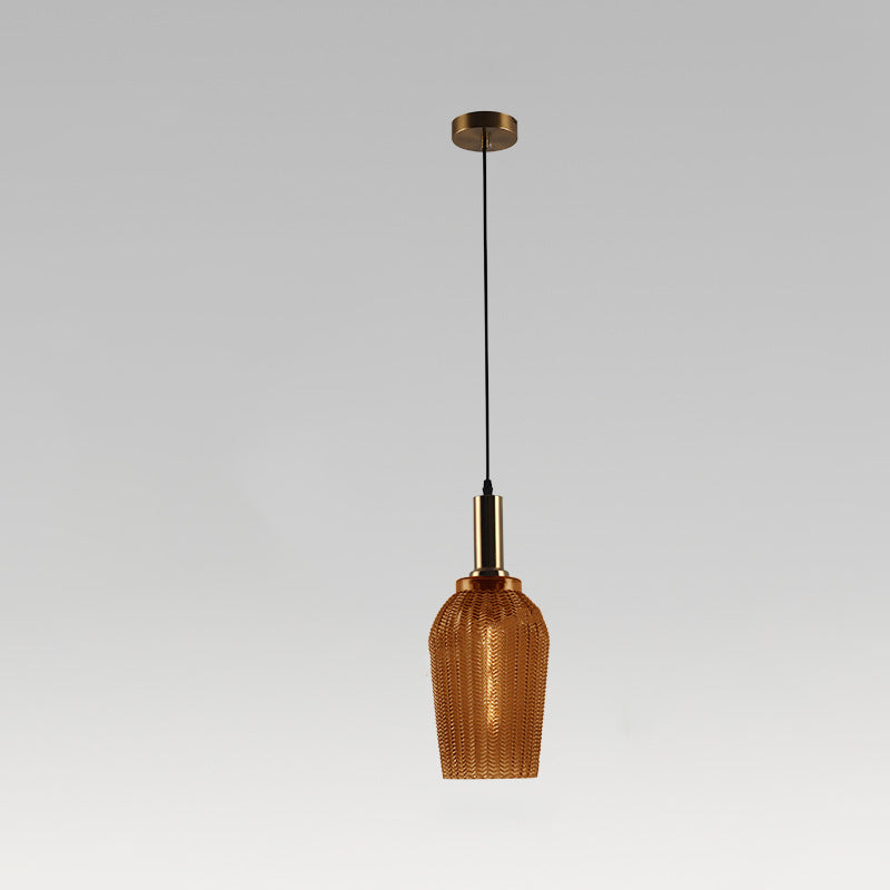 Zeitgenössische skandinavische Kuppel Eisenlampenschirm Glasball 1/2 - Licht Pendelleuchte für Esszimmer 
