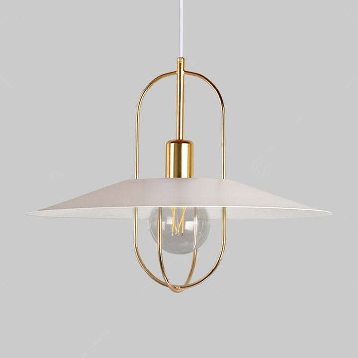 Contemporary Scandinavian Full Iron Lampshade 1 - Light Pendant Light For Dining Room