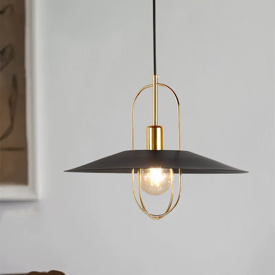 Zeitgenössischer skandinavischer Lampenschirm aus Vollmetall 1 - Licht Pendelleuchte für Esszimmer 