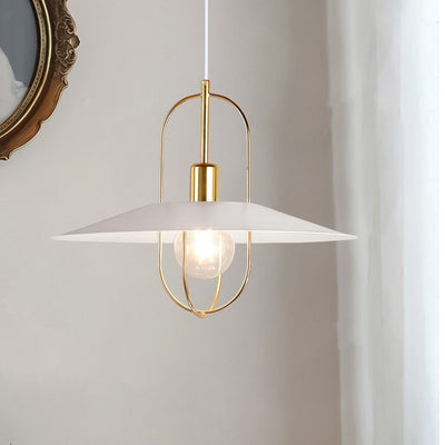 Zeitgenössischer skandinavischer Lampenschirm aus Vollmetall 1 - Licht Pendelleuchte für Esszimmer 