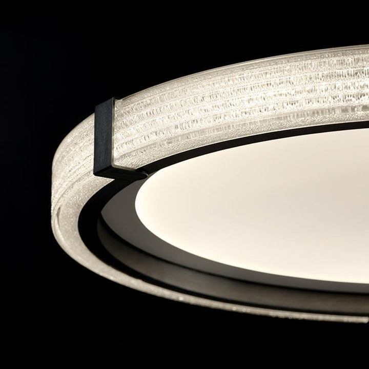 Zeitgenössische skandinavische runde Aluminium-Hardware Acryl LED-Deckenleuchte für das Schlafzimmer 