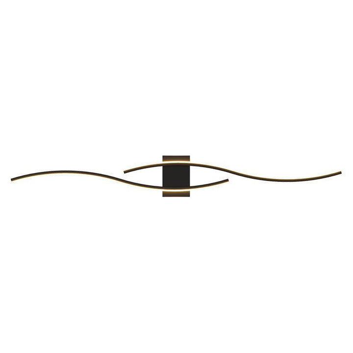 Applique murale LED en fer et acrylique à longue courbe moderne minimaliste pour salon 