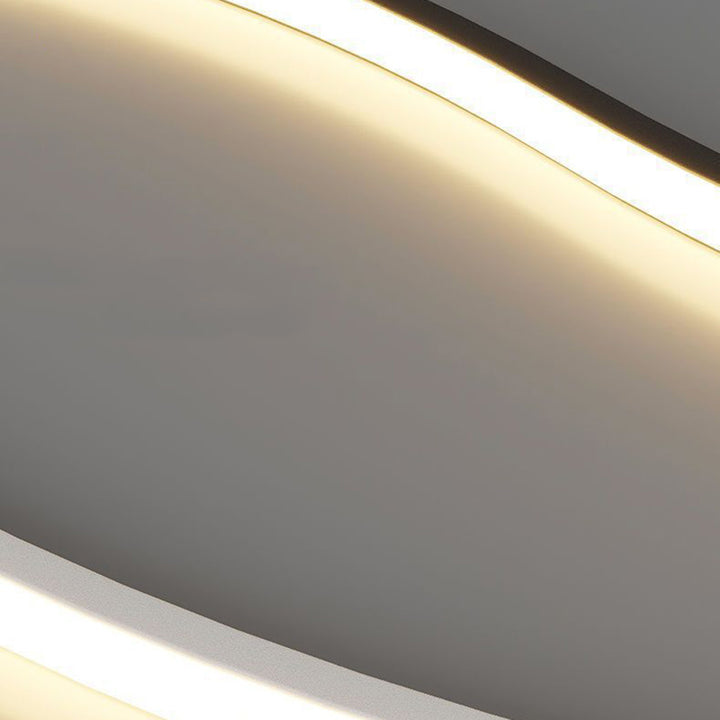Applique murale LED en fer et acrylique à longue courbe moderne minimaliste pour salon 