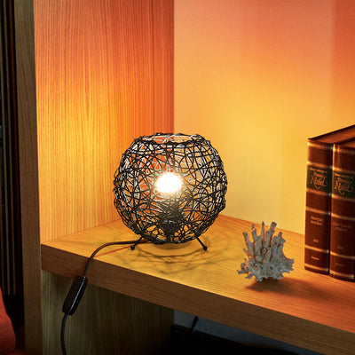 Zeitgenössische kreative Rattan-Weberei Vogelnest 1 - Licht Tischlampe für Wohnzimmer 
