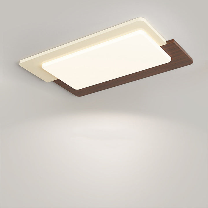 Plafonnier LED en acrylique et fer avec montage affleurant, forme ronde, carrée, rectangulaire et nordique contemporaine pour chambre 