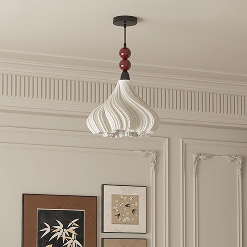 Traditionelle französische Kuppel Schwingrock Form Eisen PLA Lampenschirm 1 - Licht Pendelleuchte für Wohnzimmer 