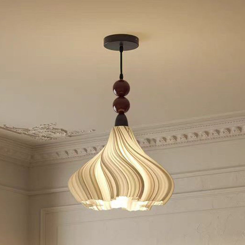 Traditionelle französische Kuppel Schwingrock Form Eisen PLA Lampenschirm 1 - Licht Pendelleuchte für Wohnzimmer 