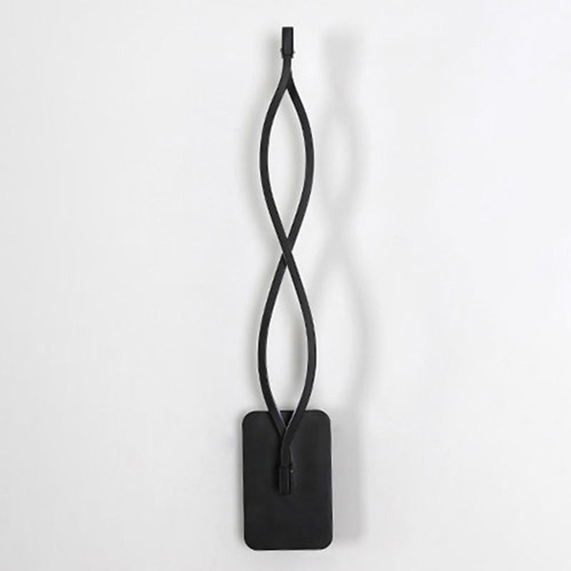 Lámpara Aplique de Pared LED de Espiral Impermeable de Acrílico Hierro y Aluminio de Simplicidad Moderna para Patio Exterior 