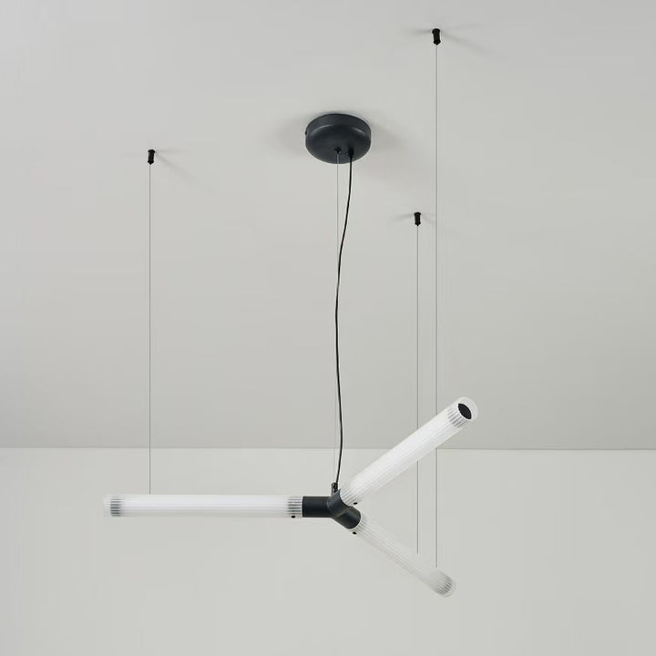 Lámparas de araña LED de hierro con pantalla de acrílico de estilo Art Deco moderno para sala de estar 