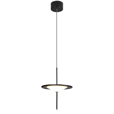 Lustre LED en acrylique en forme d'OVNI dôme Art Déco moderne pour salle à manger 