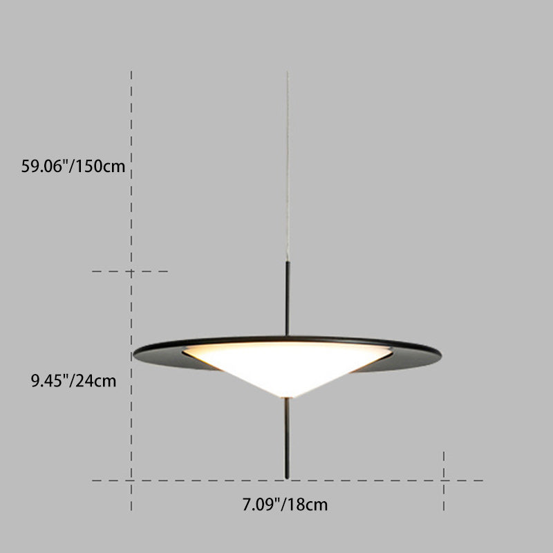 Lustre LED en acrylique en forme d&