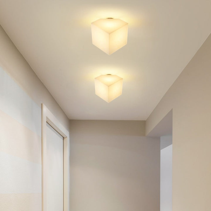 Dôme de Simplicité Moderne Polygone Roto-moulage Matériel PVC 1 - Lumière Semi-Encastrée Plafonnier pour Couloirs 