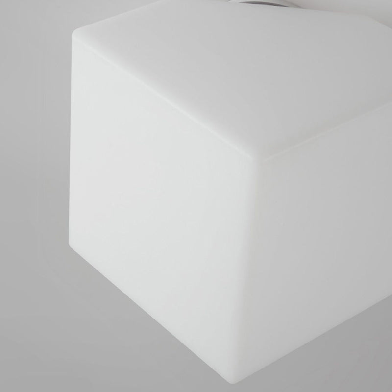 Modern Simplicity Dome Polygonal Roto-molding Hardware PVC 1 - Light Semi-Flush Mount Ceiling Light For Hallways