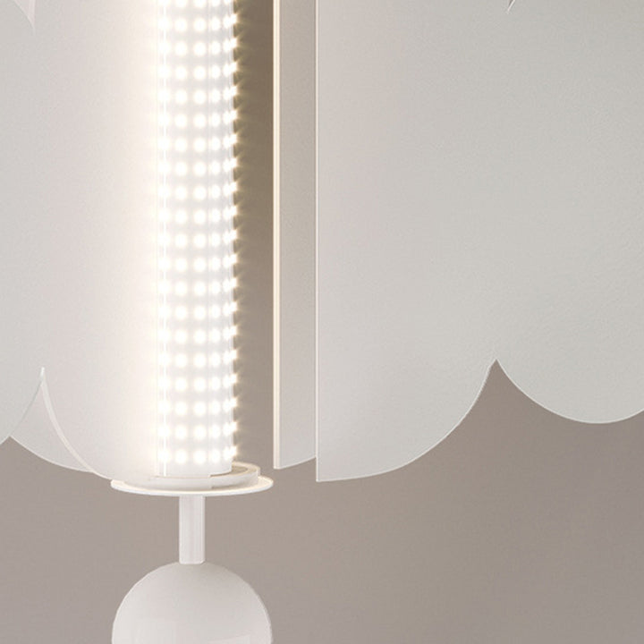 Zeitgenössische nordische Kuppelflügel Acryl Eisen Aluminium LED Deckenleuchte für Schlafzimmer 