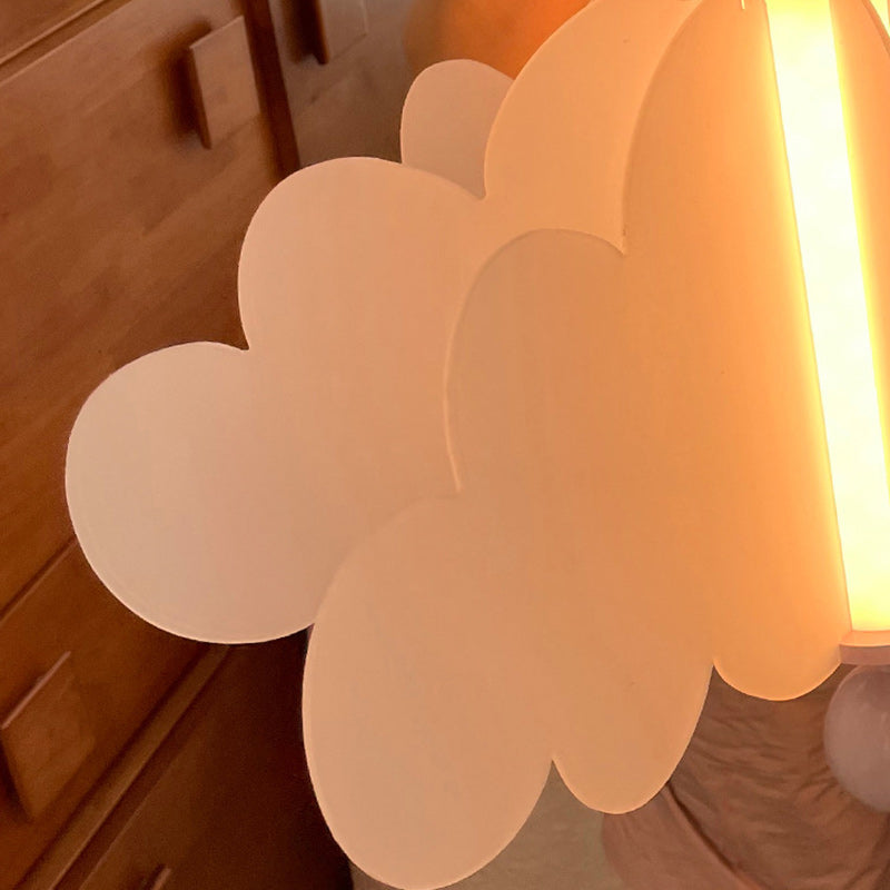 Contemporary Nordic Dome Wings Acrylic Iron Aluminum LED Semi-Flush Mount Ceiling Light For Bedroom